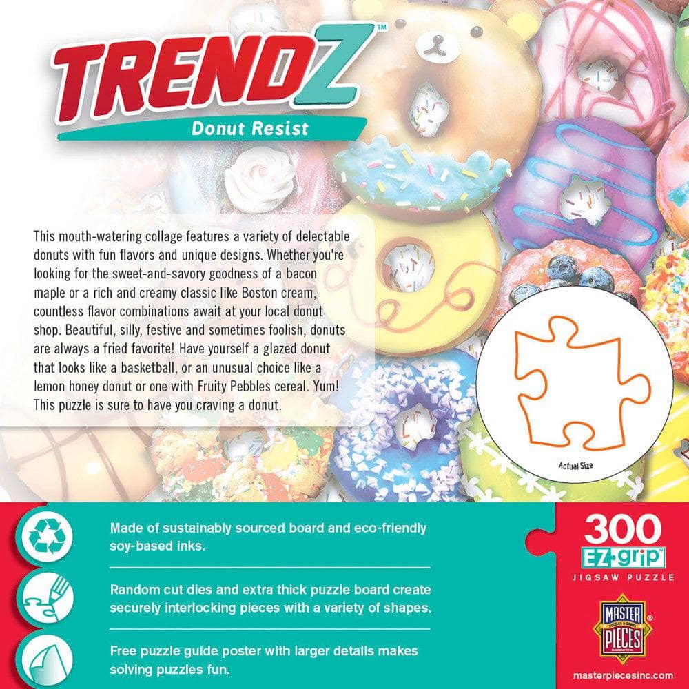 Trendz - Donut Resist 300 Piece EZ Grip Jigsaw Puzzle - NEW