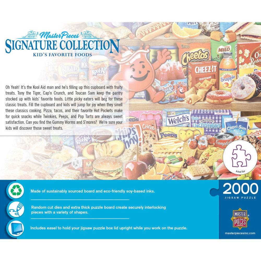 Signature Collection - Kids' Favorite Foods 2000 Piece Jigsaw Puzzle - NEW