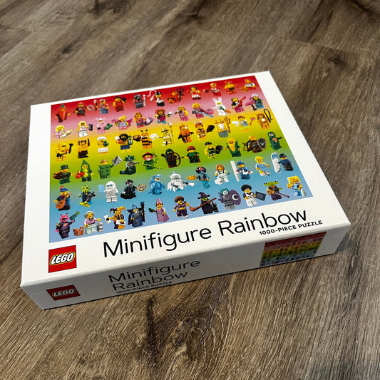 LEGO Minifigure Rainbow Jigsaw Puzzle - 1,000 Pieces - Pre-Loved