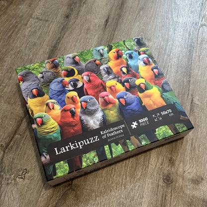 Larkipuzz Kaleidescope of Feathers - 1,000 pieces - Pre-Loved