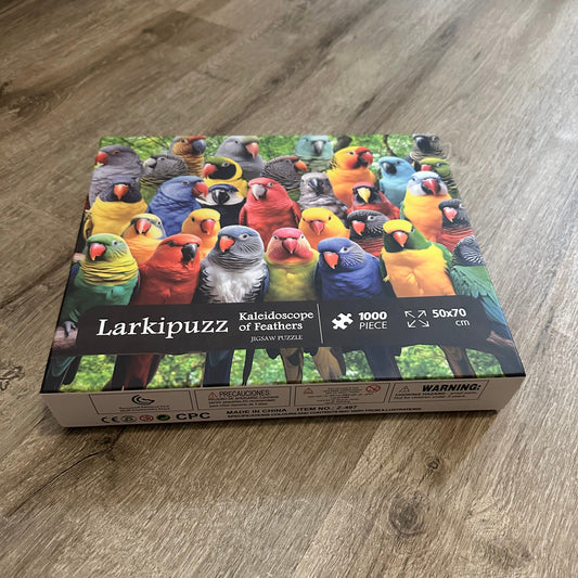Larkipuzz Kaleidescope of Feathers - 1,000 pieces - Pre-Loved