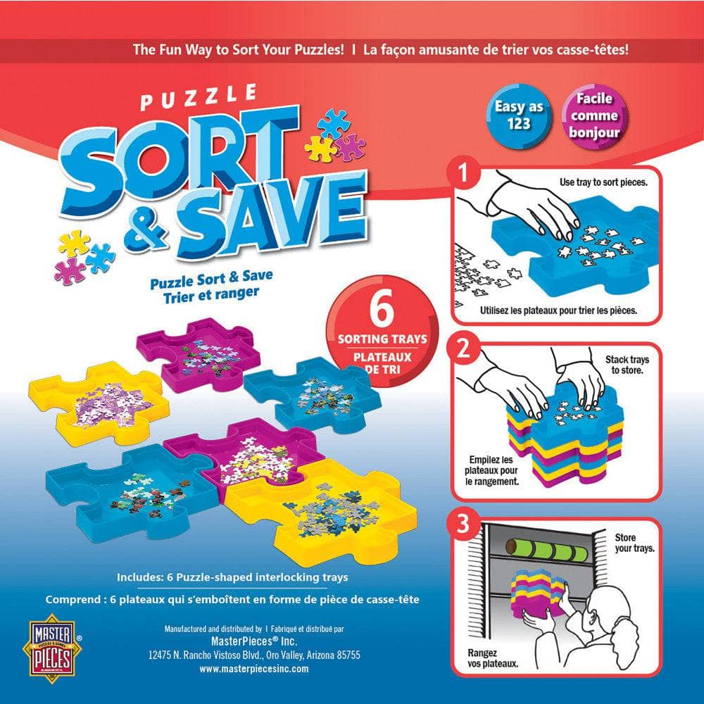 Jigsaw Puzzle Sort & Save Sorting Trays by MasterPieces