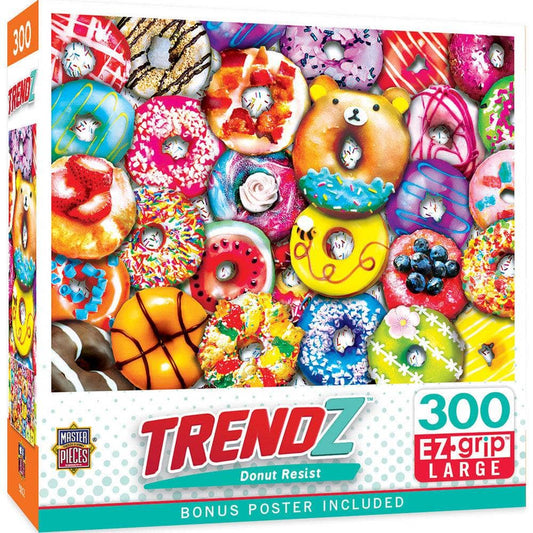 Trendz - Donut Resist 300 Piece EZ Grip Jigsaw Puzzle - NEW