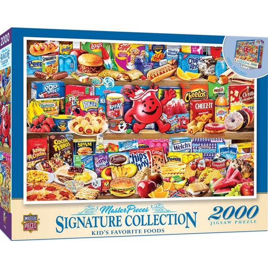 Signature Collection - Kids' Favorite Foods 2000 Piece Jigsaw Puzzle - NEW